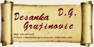 Desanka Grujinović vizit kartica